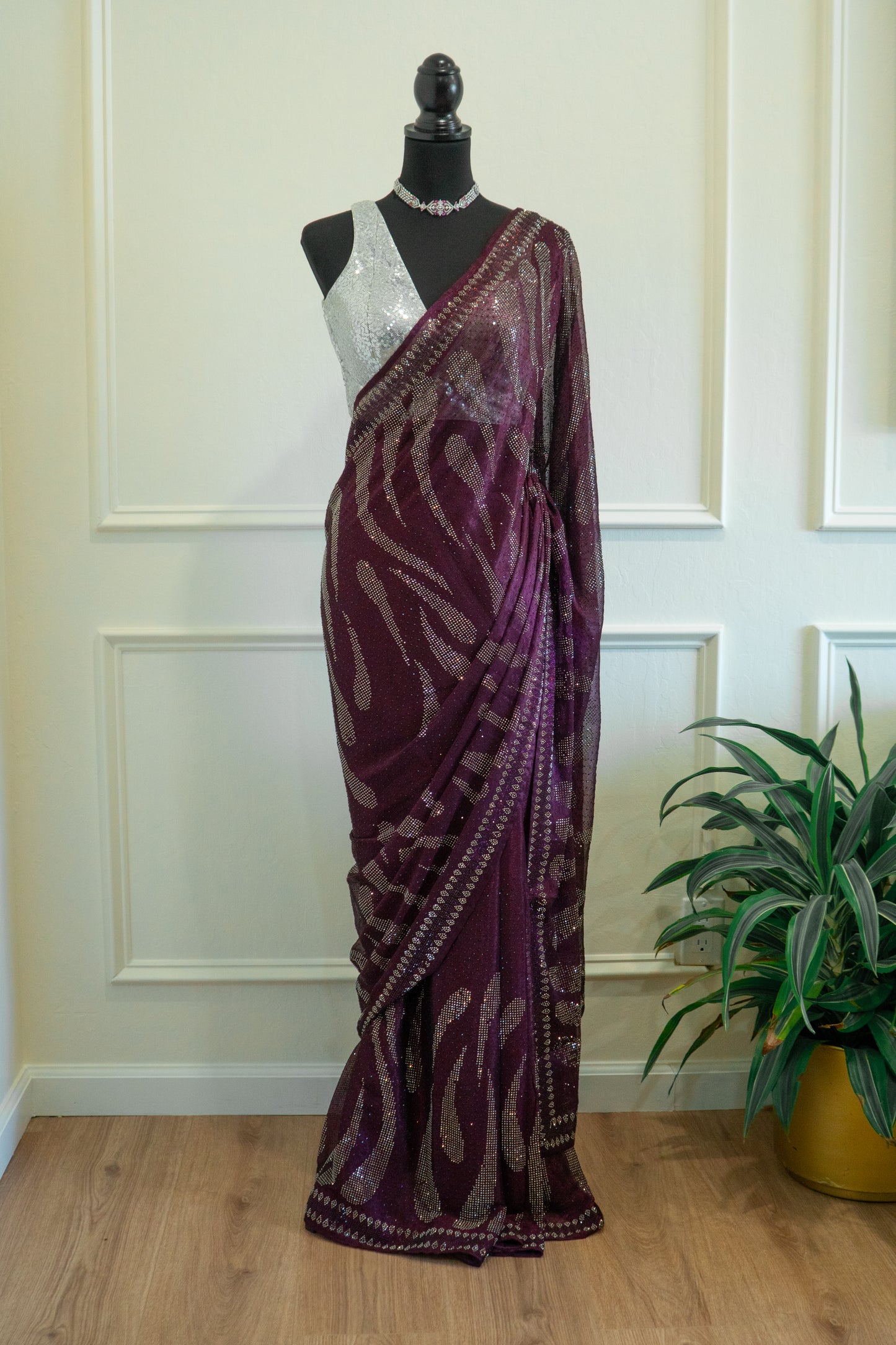 Plum | Crepe Pre-Draped