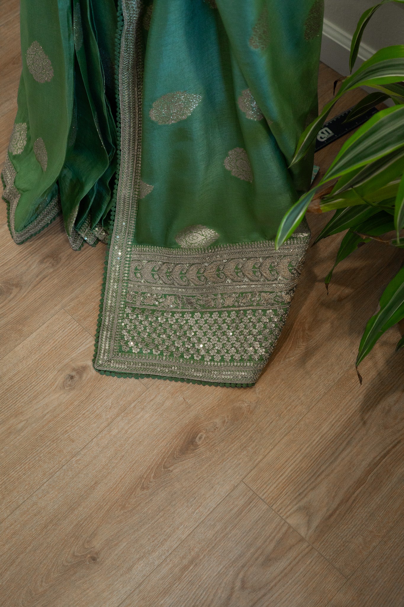 Mint | Soft Tussar Pre-Draped