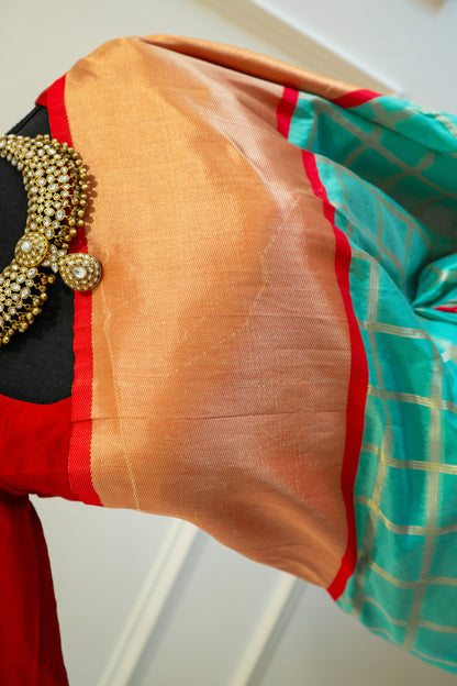 Mint | Raw Silk Pre-Draped