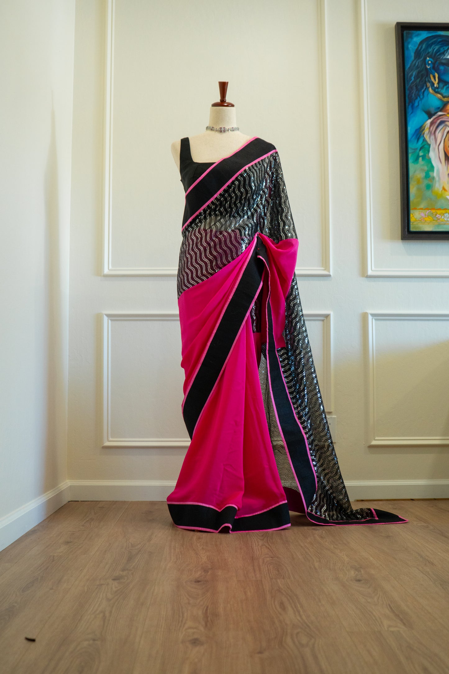 Hot Pink | Georgette Self-Drape