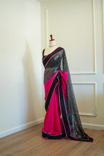 Hot Pink | Georgette Self-Drape