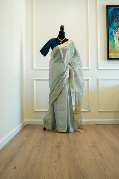 Sky Blue | Linen Tissue Self-Drape